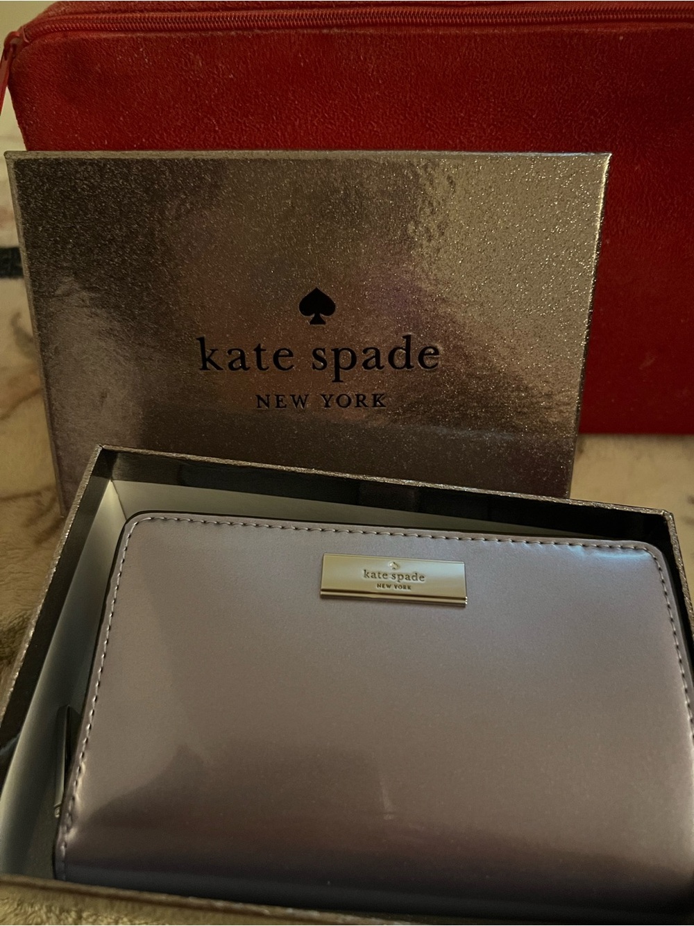 kate spade Light Blue Bifold Wallet with Card Slots